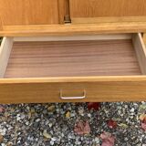 Vintage wardrobe with compass feet 1960