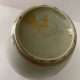Polychrome vase and celadon XIX Naniwaya Okita Japan Nippon