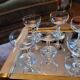 vintage champagne glasses from the 1950s-60s