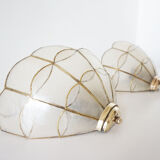 Pair of mother-of-pearl Wall light