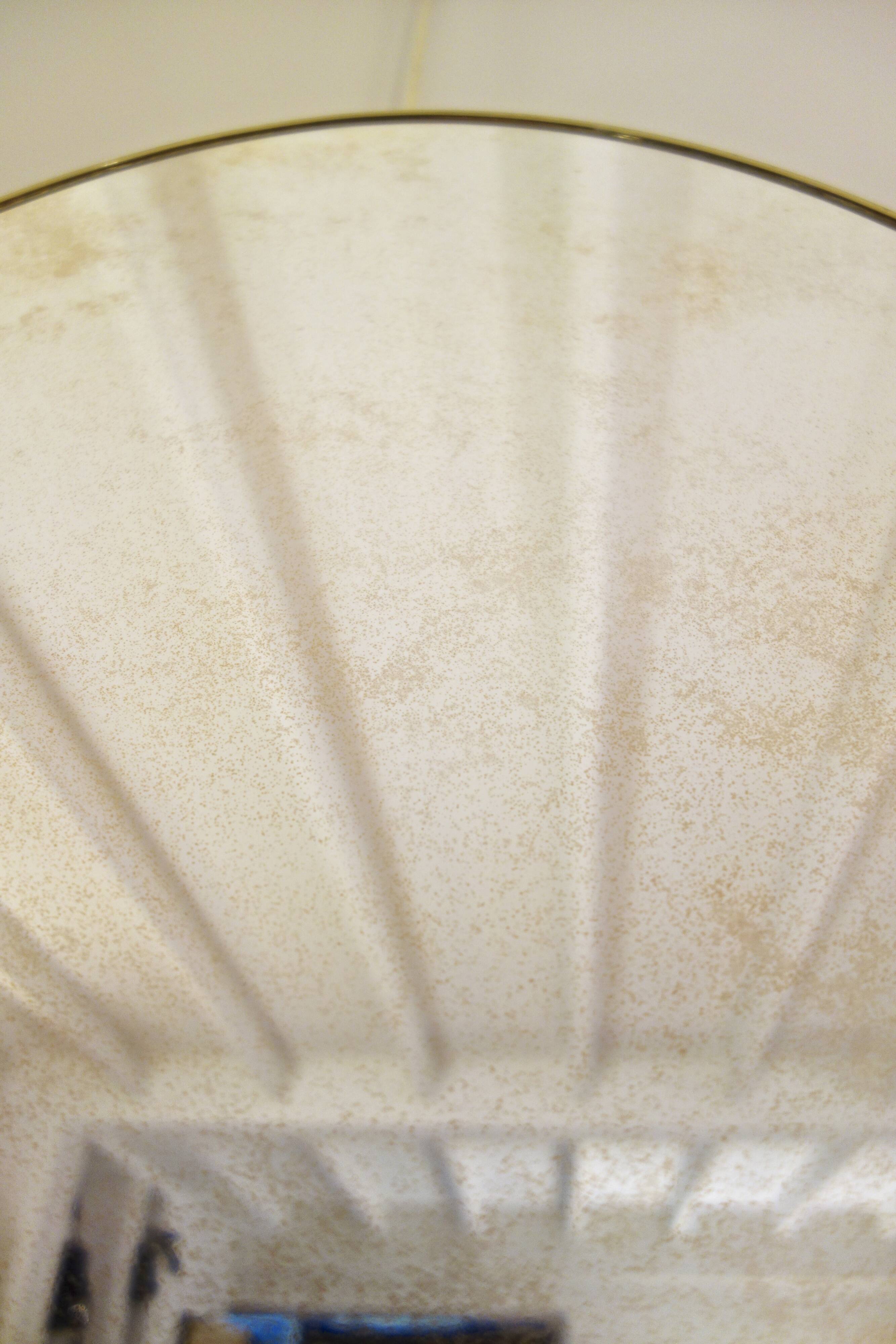 Vintage oval mirror from the 1960s