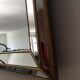 Miroir doré  à parcloses Deknudt des années 70