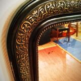 Louis Philippe black and gold mirror