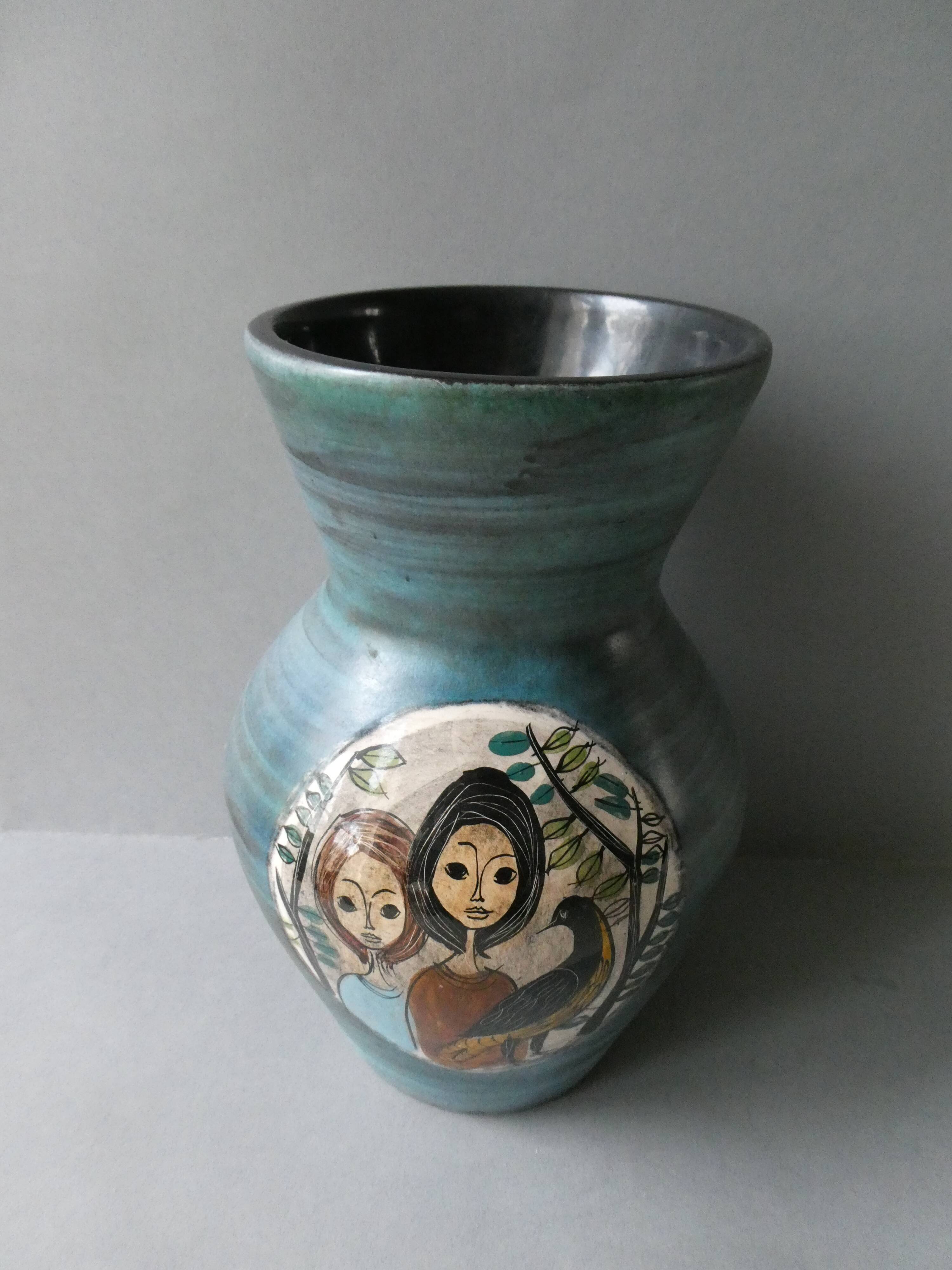 Jean de Lespinasse ceramic vase, 50-60s