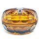 Art Deco bonbonniere, crystal, Moser, Czechoslovakia, 1930s