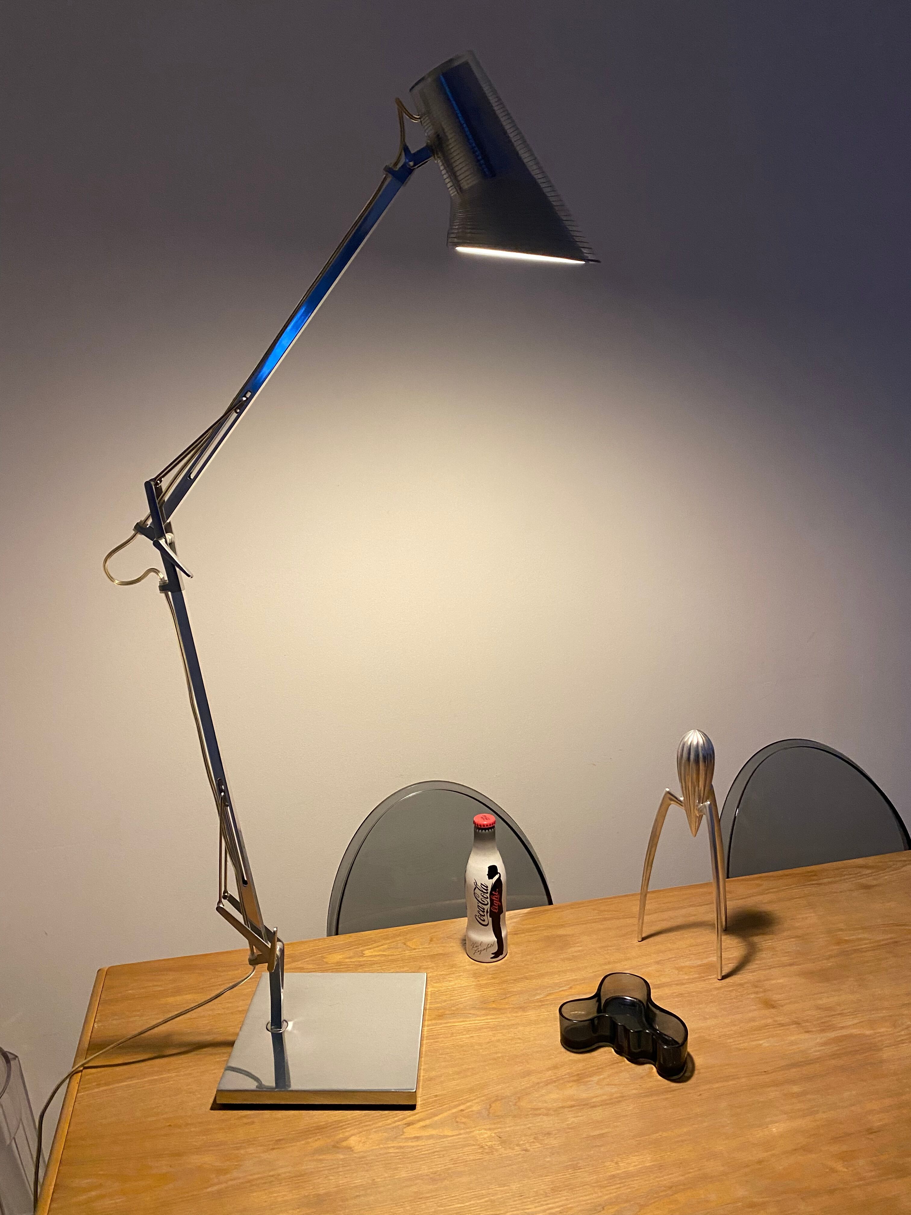 Desk lamp Kelvin T edition Flos design Antonio Citterio chrome aluminum