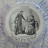 Decorative plate saying sarreguemines