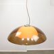 Lampe Space Age en forme d'ovni marron rare de Guzzini, années 1970