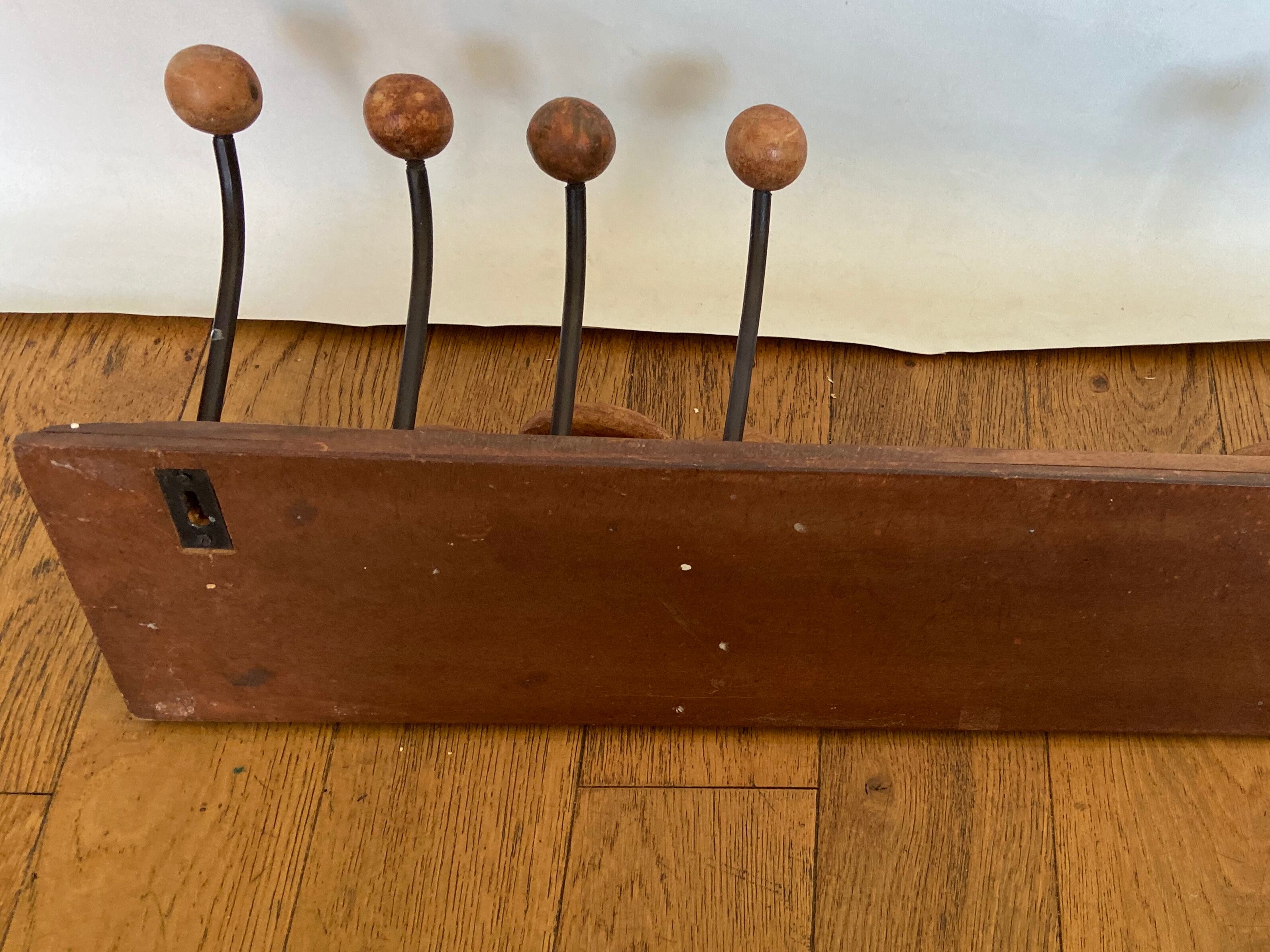 Door sliding wall coats 5 racks