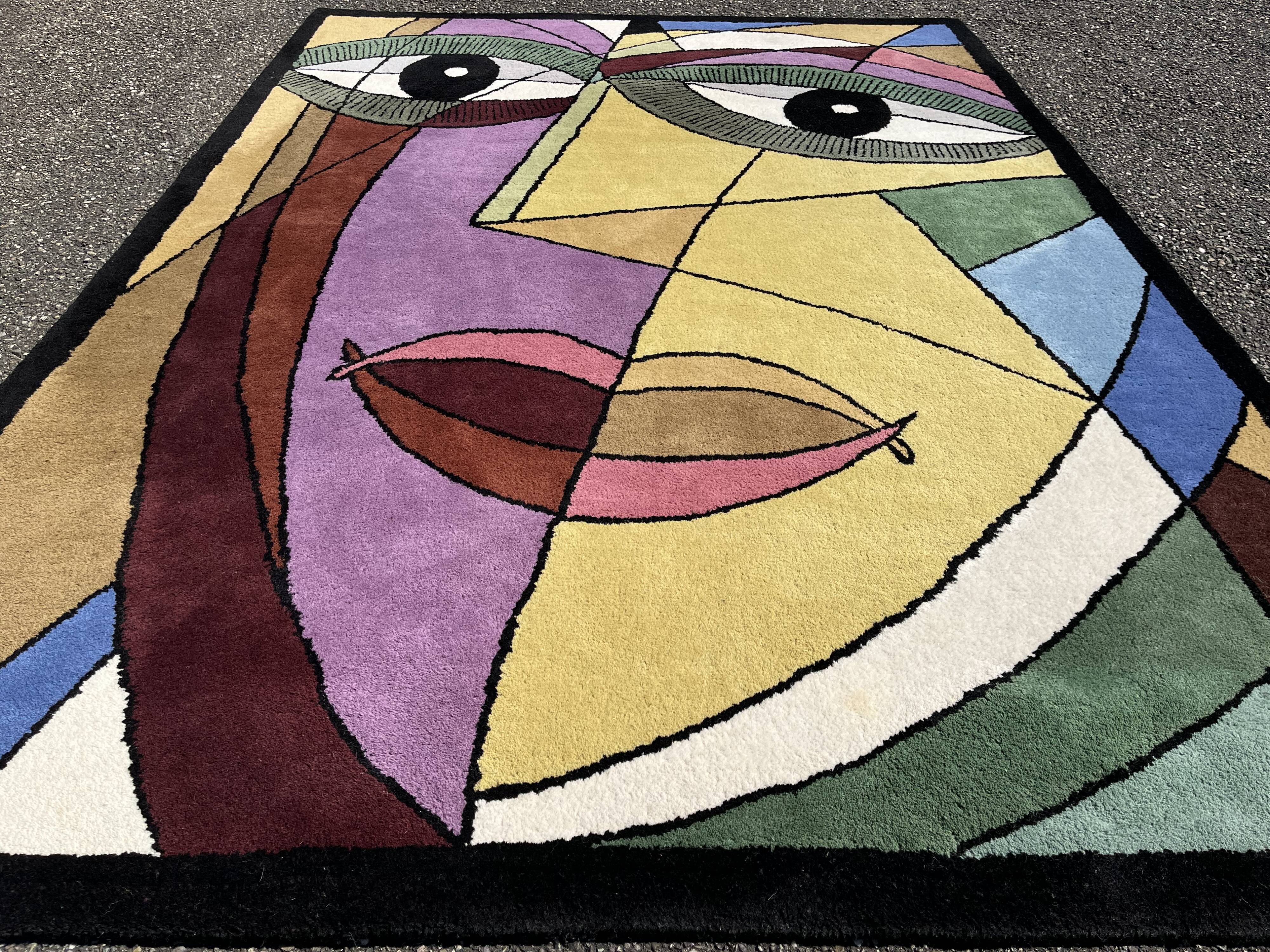 Art rug after Pablo Picasso