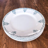 Set of 5 Moulin des Loups plates