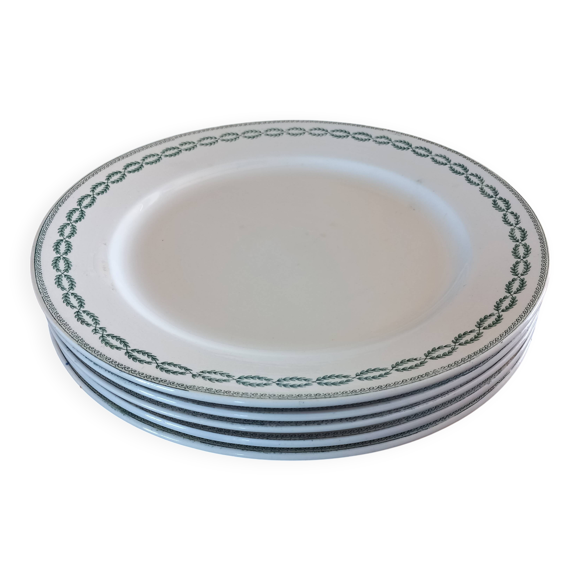 5 flat plates "Nobilis" Sarreguemines