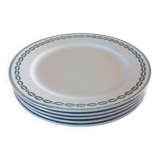 5 flat plates "Nobilis" Sarreguemines