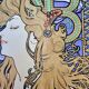 Alphonse mucha - advertising poster for "job" cigarette rolling paper - 1985 - 1890s