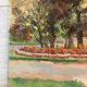 Vintage landscape watercolor