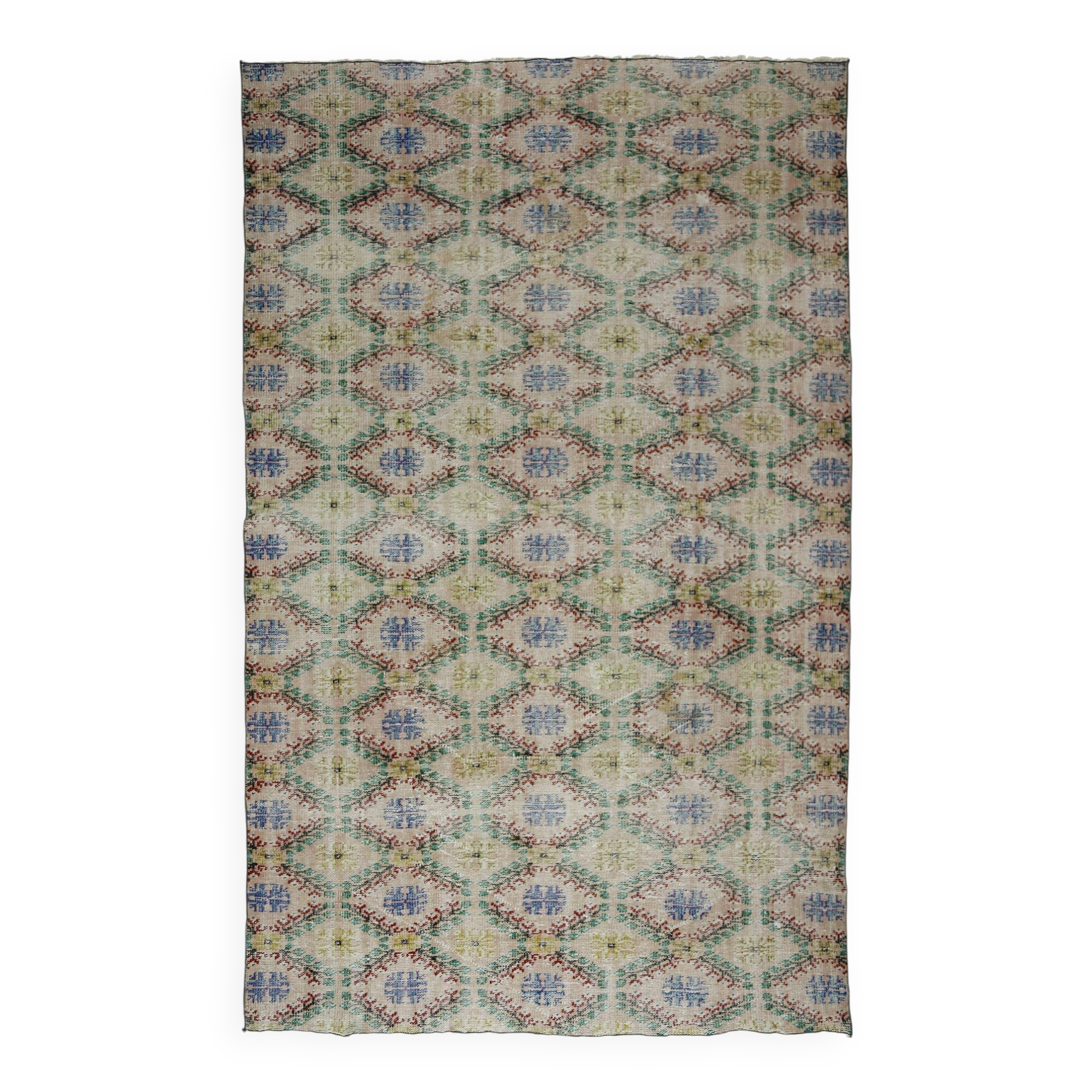 Modern Unique Rug, Turkish Oriental Handmade Boho Kilim Rug,for Kitchen,Bedroom 185 x 283 cm