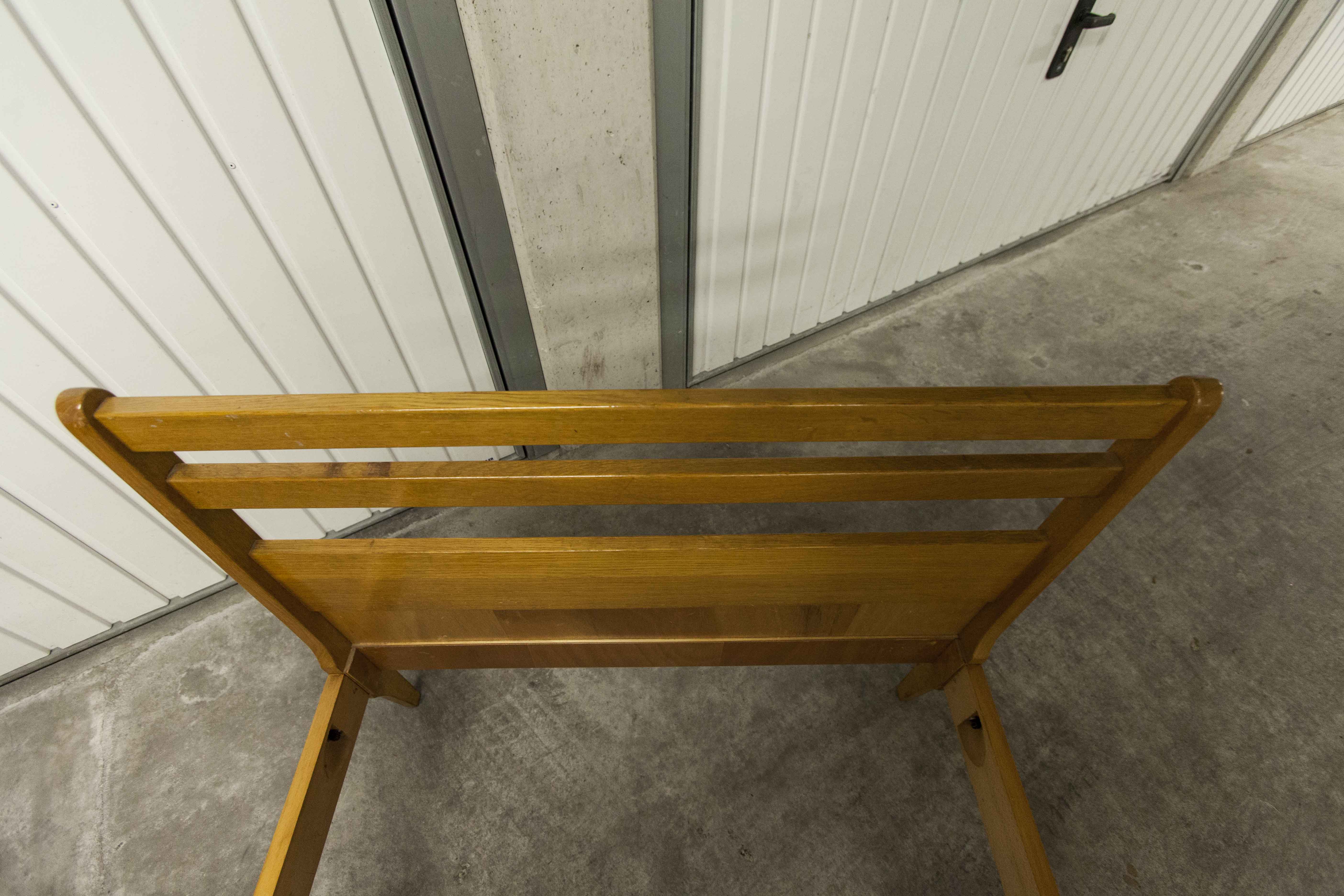 Pair of 1960 Scandinavian twin beds in solid beech