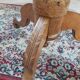 Marquetry pedestal table