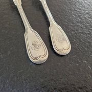 Master Goldsmith : Alfénide, Christofle, Paris - Series of 8 table forks - Chinon model