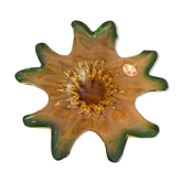Flower cup, Murano glass leaf