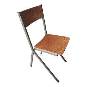 chaise enfant acier et - bois