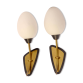Paire d'appliques vintage art deco