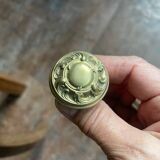 set of 4 antique brass furniture handles/buttons
