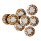 8 Digoin seventies floral dessert plates