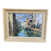 Oil painting on canvas A. Mariani Venice 1960