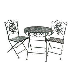 Salon de Jardin en fer - pliable