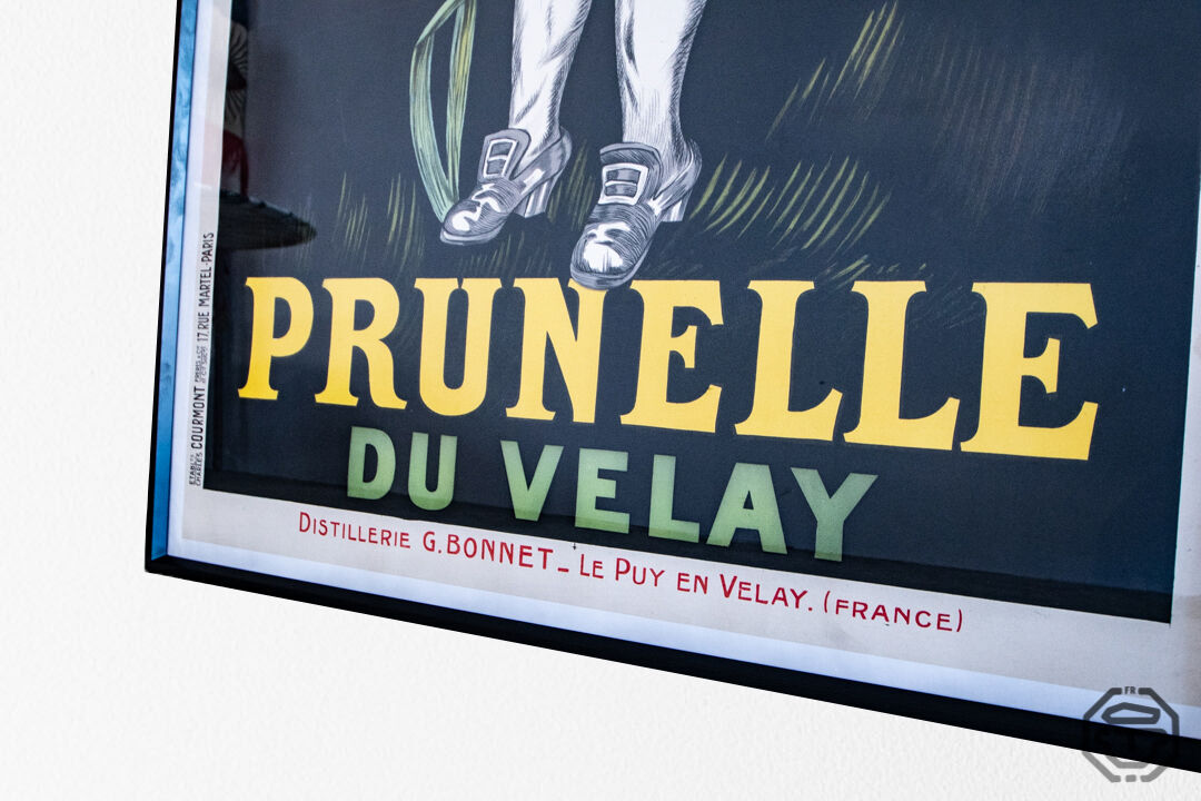 Lithography liqueur Prunelle du velay 1922'