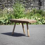 Brutalist tripod coffee table