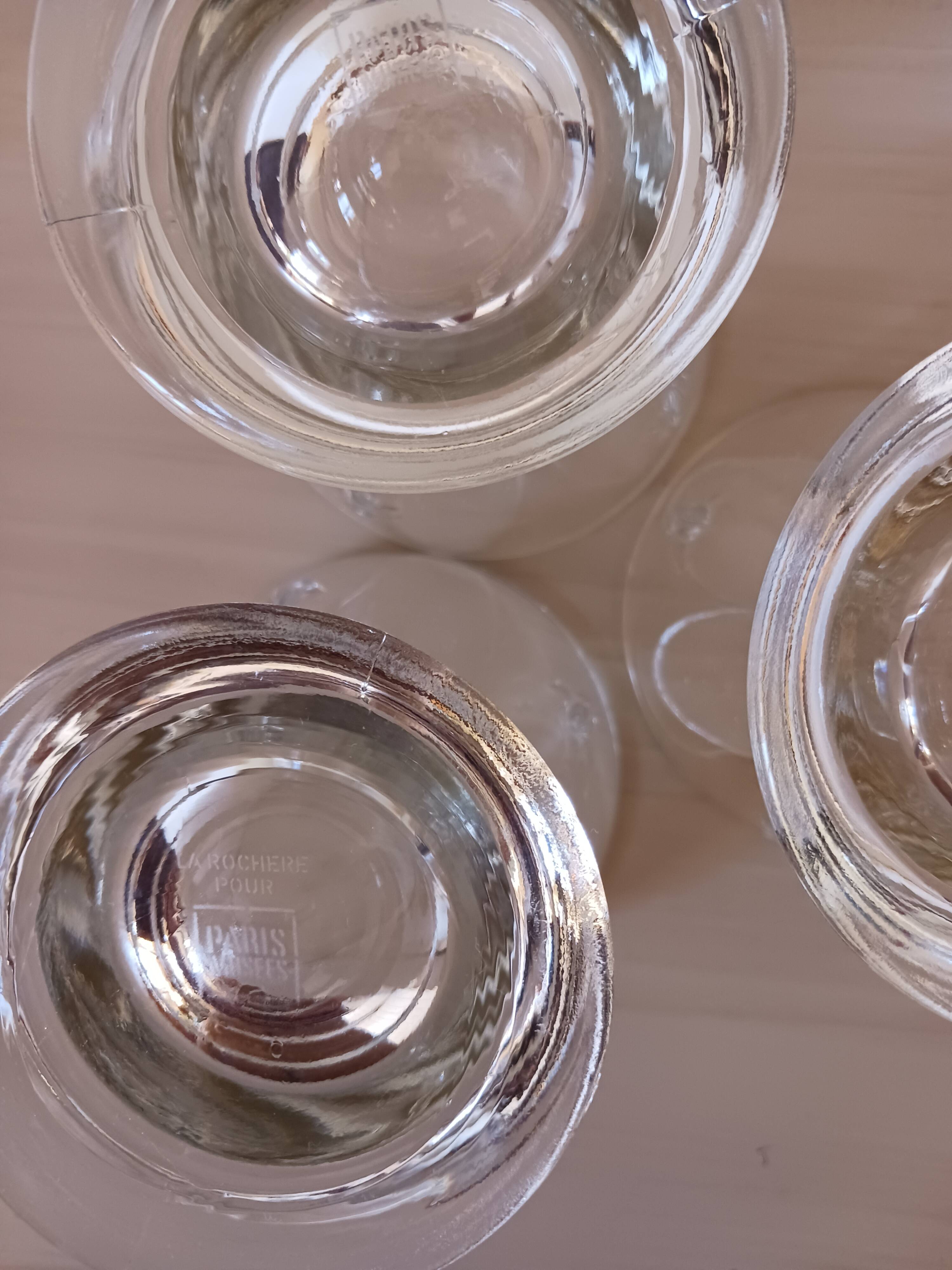 Verres à eau La Rochère, pour Paris Musées