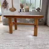 Farmhouse table, mountain furniture from the 50s