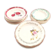 Assortiment de 18 assiettes anciennes fleuries