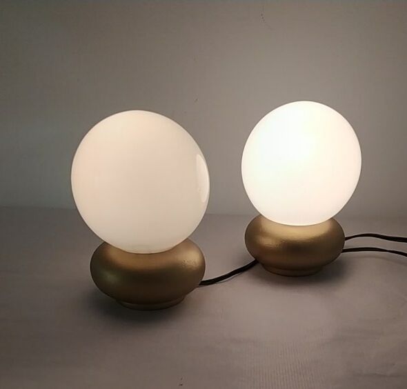 Paire de lampes de chevet vintage