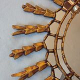Sun mirror in gilded wood, 60x52 cm