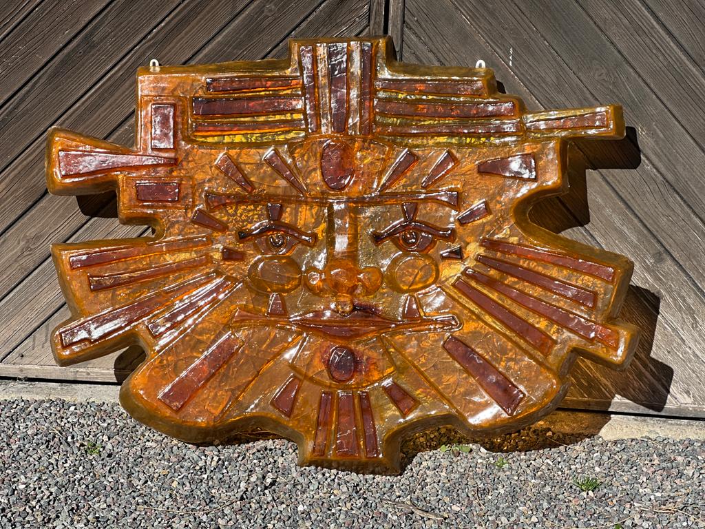 Bas-relief in fractal resin by Matius France 1970
