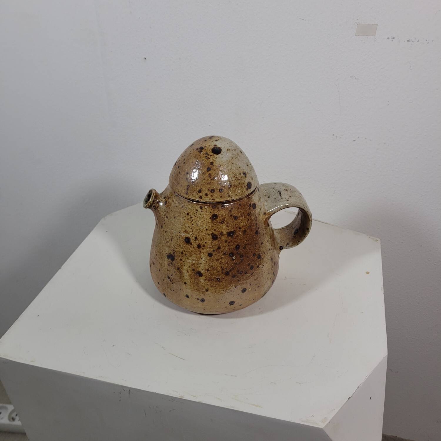 Théière vintage en grès de La Borne années 1960