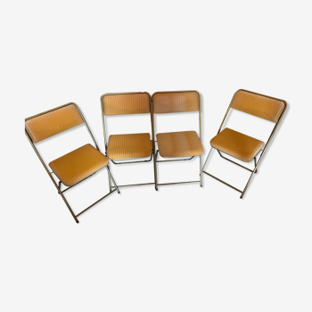 Lot of 4 Lafuma folding chairs