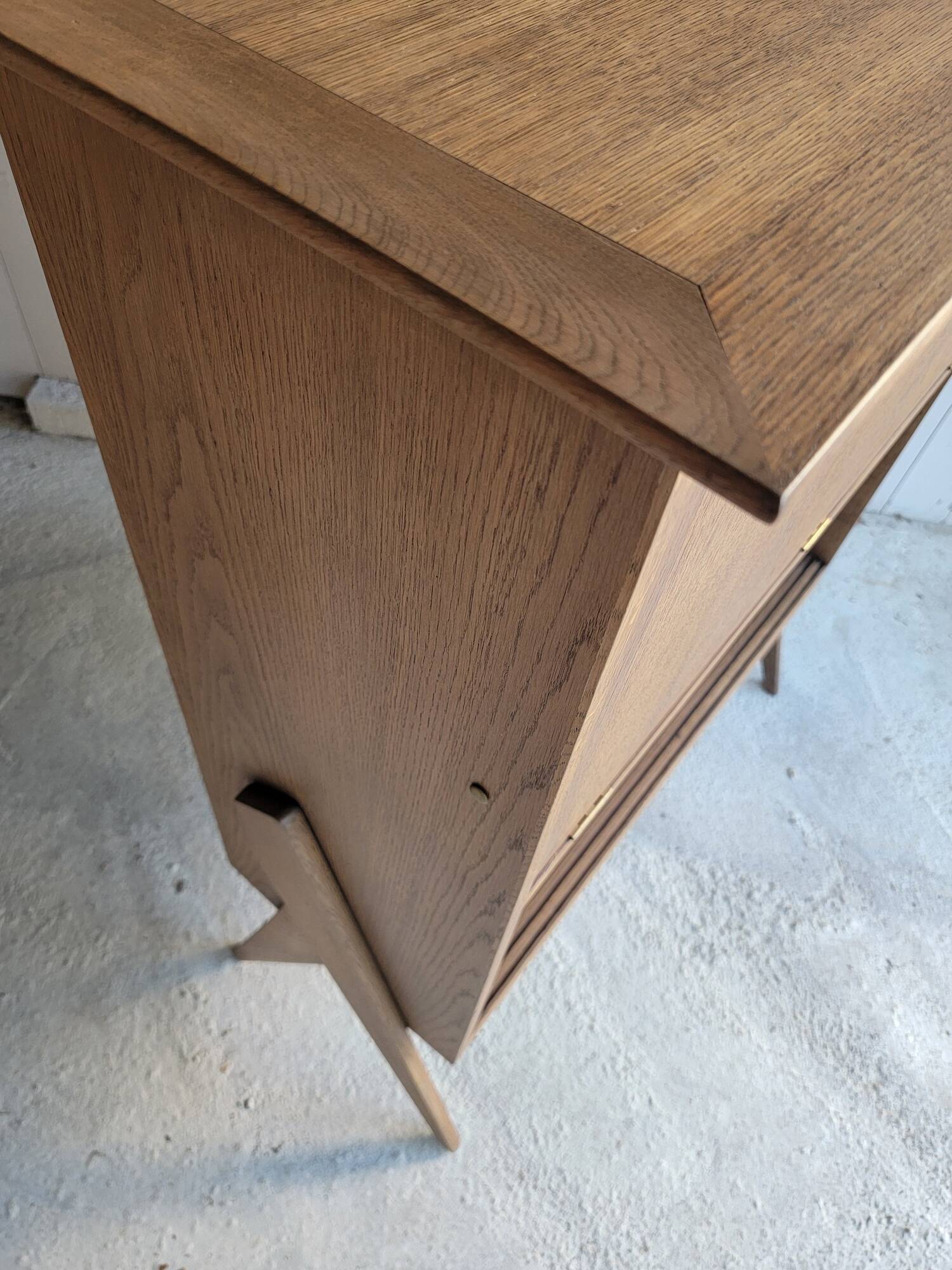 Vintage secretary with compass legs