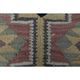 1970s Vintage Turkish Oushak Handmade Wool Cotton Purple Runner Rug 100x326
