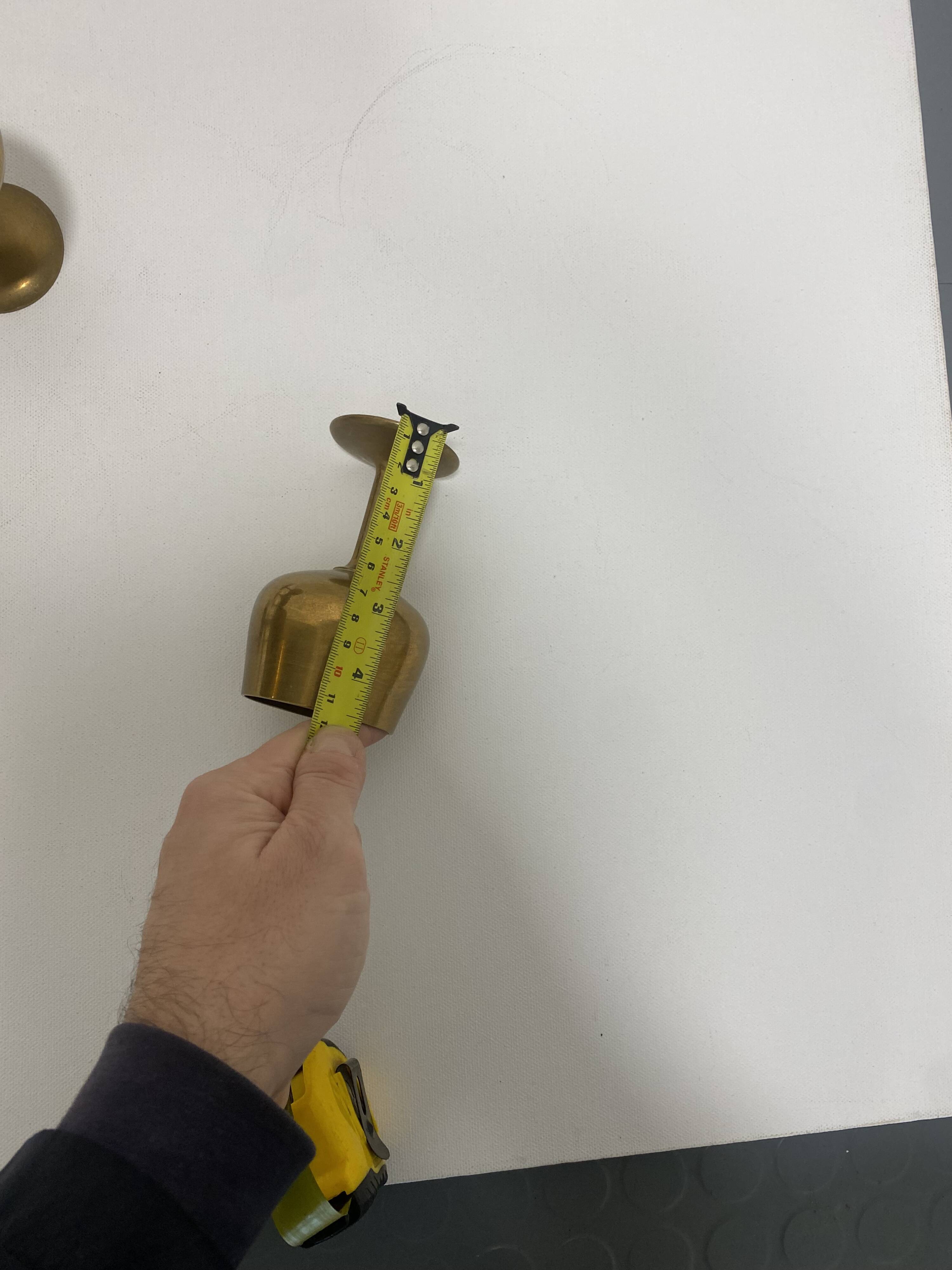 6 Brass Wine Table Goblets Cup Decorative Hollywood Regency Vintage 1960s