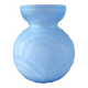 Art deco vase blue glass paste