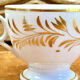 Antique Empire XIX coffee service for 6 cups, porcelain from Paris.