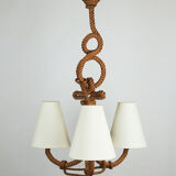 Lustre corde fabrication artisanale années 60/70