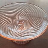 Pink glass shower bowl
