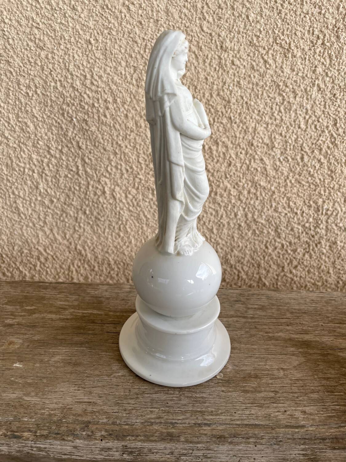 antique French bisque Madonna figurine