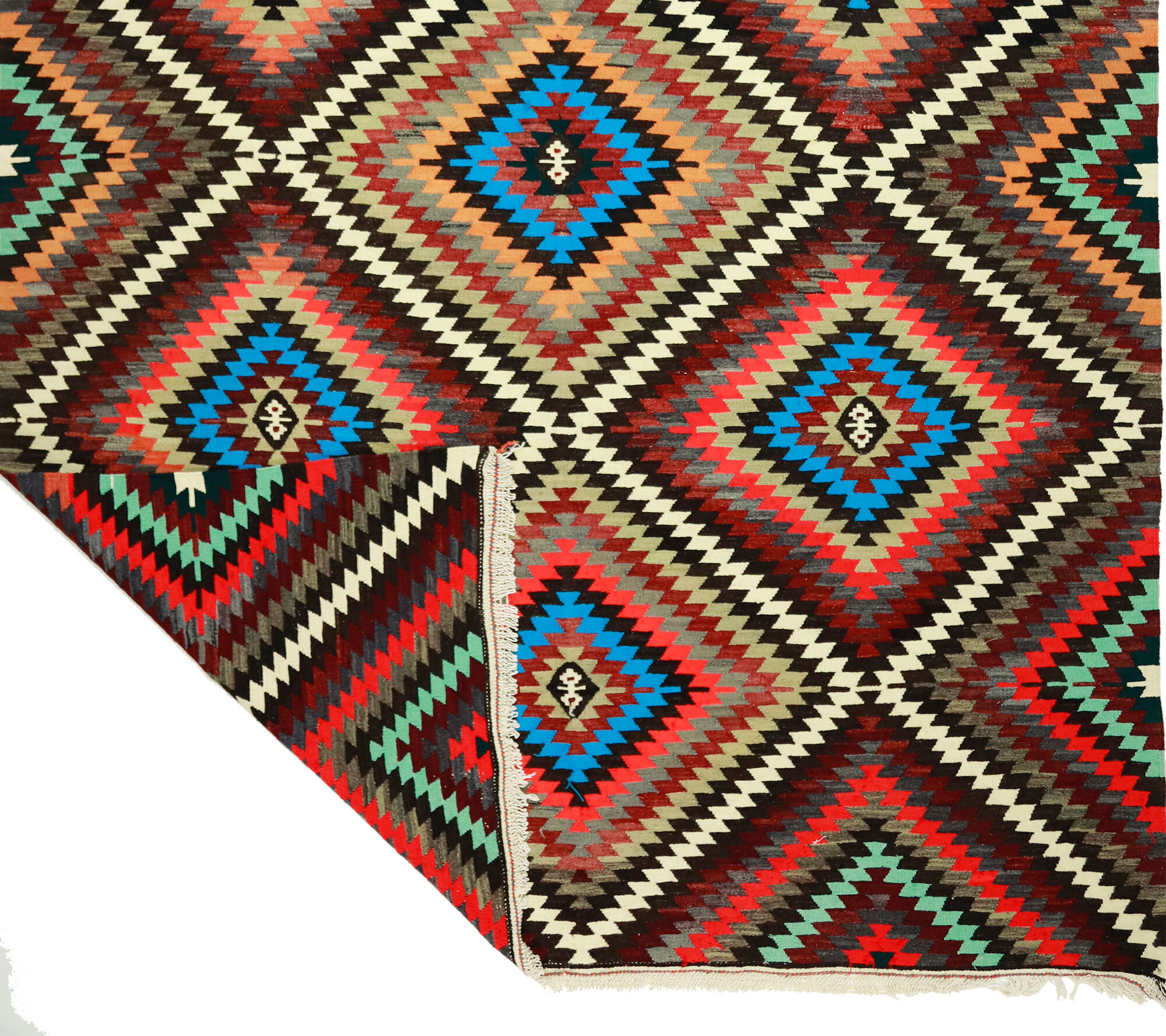 Anatolian handmade kilim rug 310 cm x 220 cm