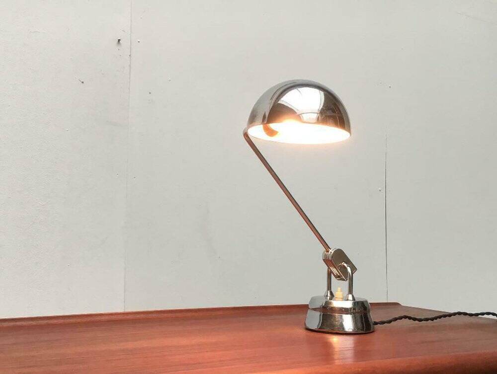 French table lamp type 600 from the mid-century by Charlotte Perriand for Jumo, 1960s.